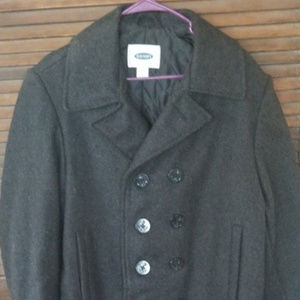 Charcoal Peacoat Mens Small